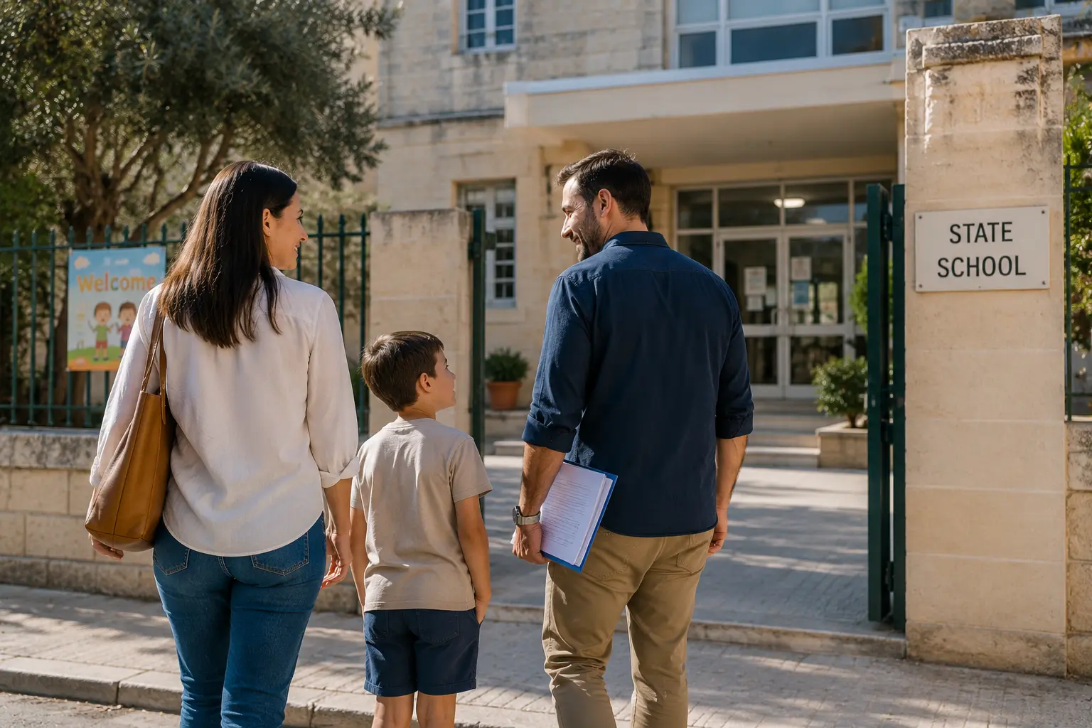 Anmeldung eines Kindes an einer staatlichen Schule auf Malta